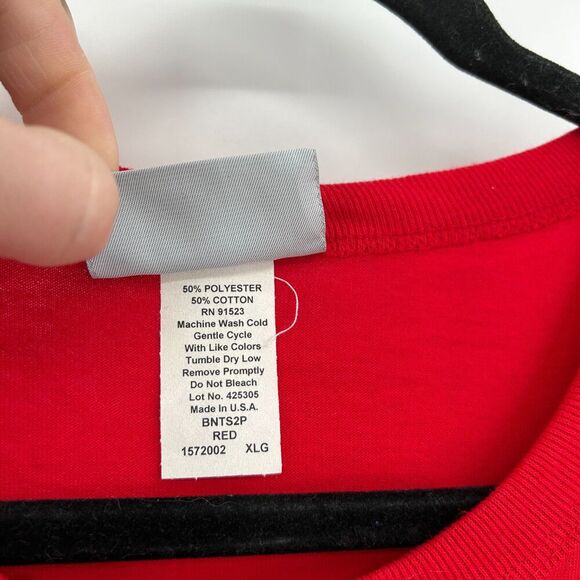 BLAIR Vintage Single Stitch Red Life's A Gamble Graphic Print T-Shirt Size XL - Picture 6 of 6